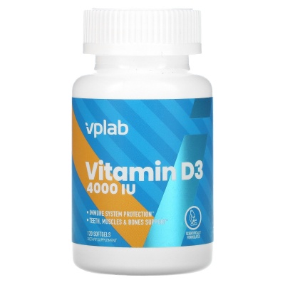  VP Laboratory Vitamin D3 4000 ME 120 
