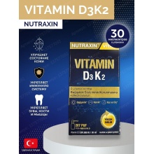  Nutraxin Vitals Vitamin D3 K2 30 