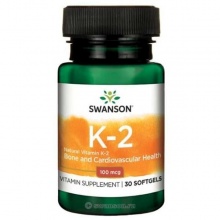 Витамины Swanson Vitamin K2 100 мкг 30 капсул